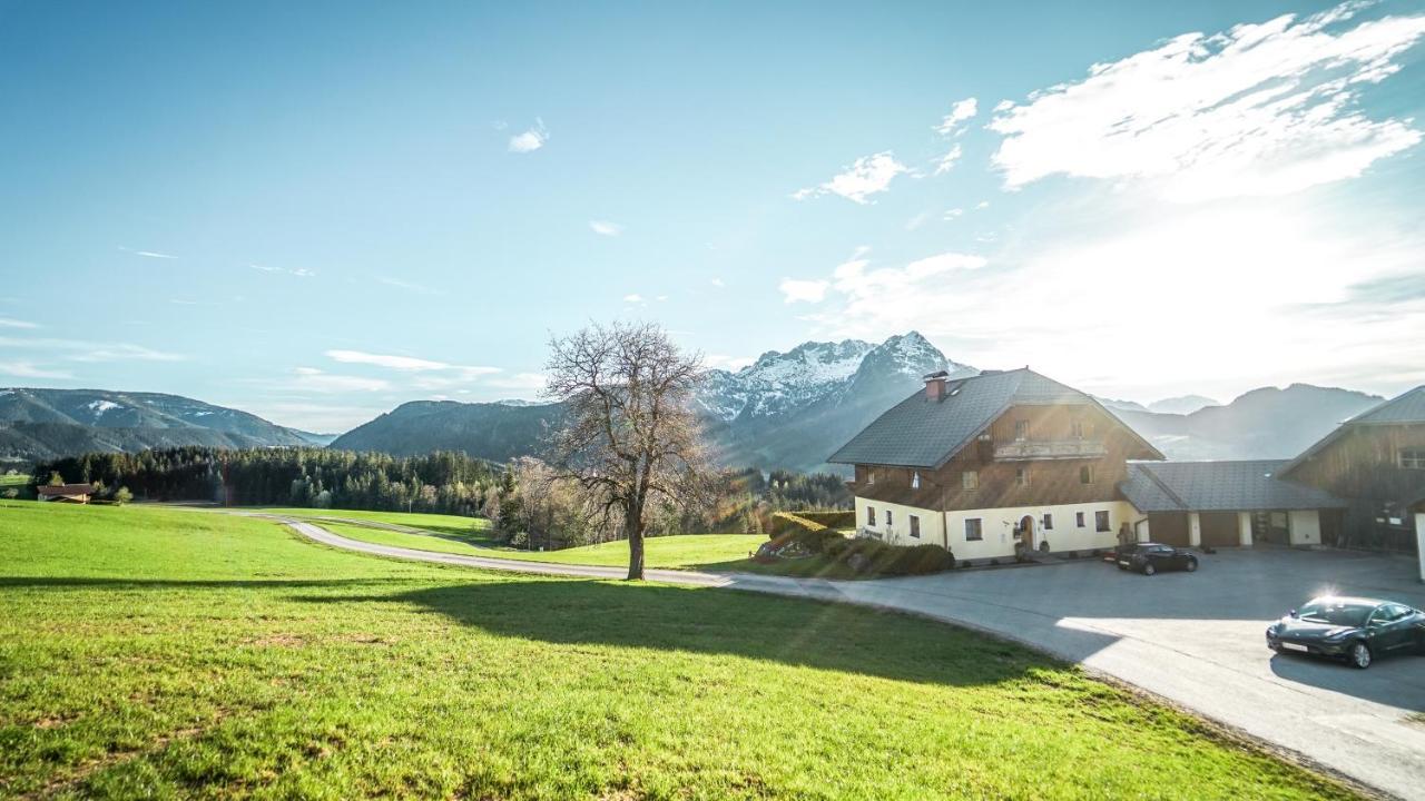 Bio Bauernhof Oberhinterberg Appartement Annaberg im Lammertal Buitenkant foto