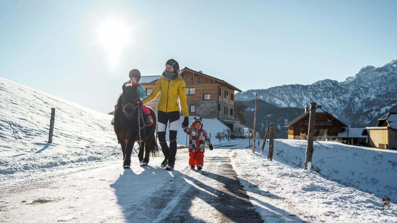Bio Bauernhof Oberhinterberg Appartement Annaberg im Lammertal Buitenkant foto