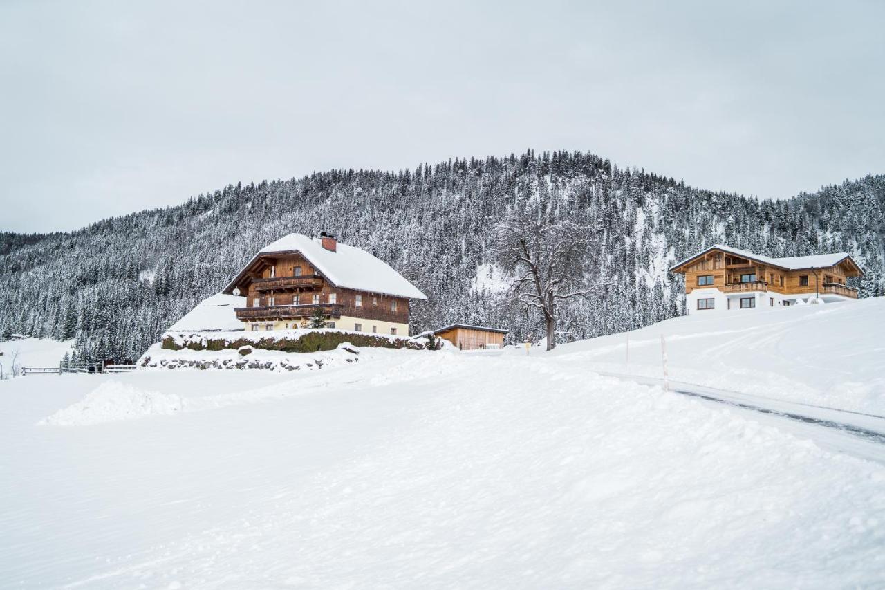 Bio Bauernhof Oberhinterberg Appartement Annaberg im Lammertal Buitenkant foto